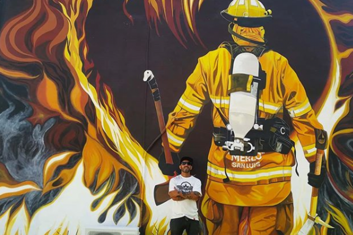 Di+, el artista callejero que llena de color a Rosario