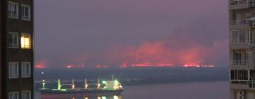 Volvió el humo a Rosario y el malestar de los rosarinos se hizo sentir nuevamente