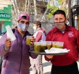Gran sopa solidaria en Zona Oeste