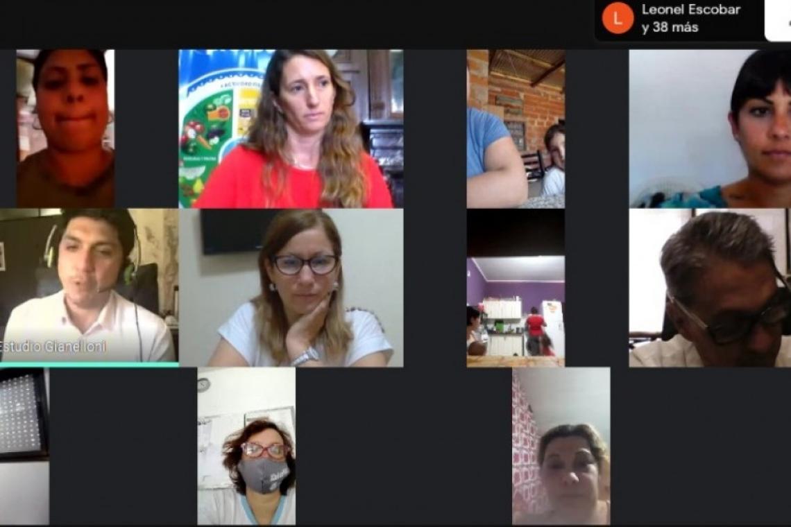 Centros de Convivencia Barrial: Se desarrolló una charla virtual sobre alimentación infantil