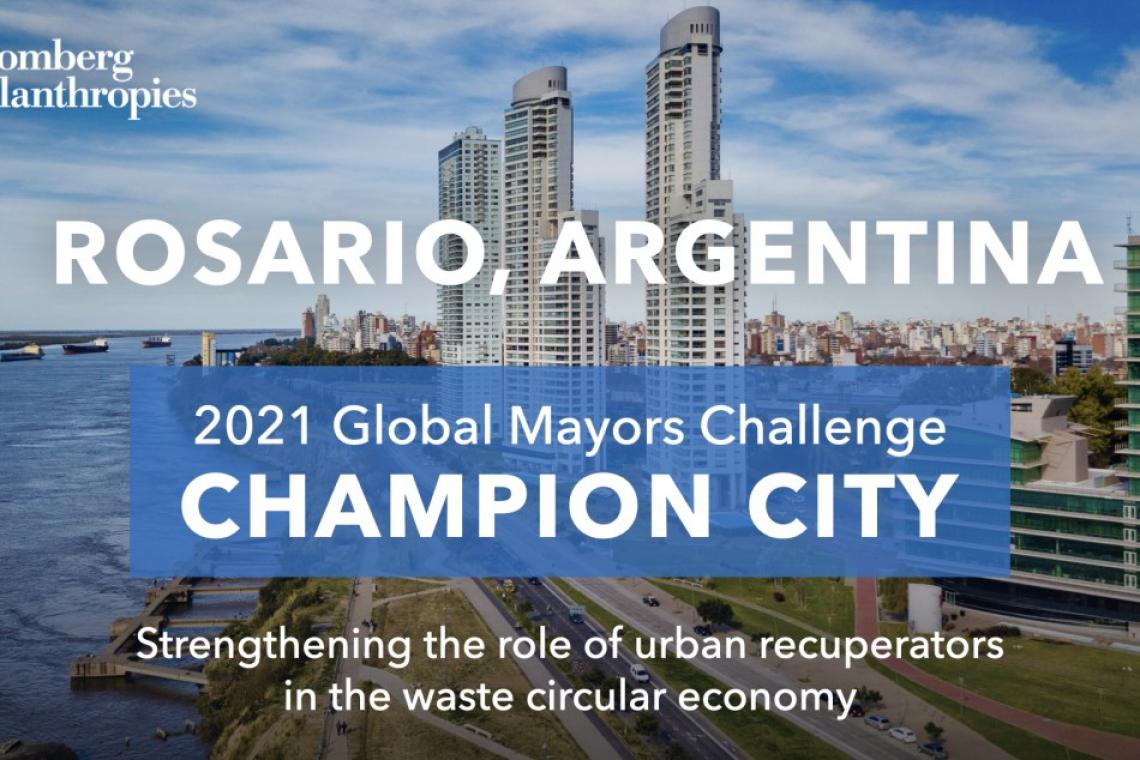 Rosario es finalista del 2021 Global Mayors Challenge de Bloomberg Philanthropies