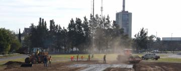 El municipio construye un helipuerto de emergencias frente al Hospital de Niños Zona Norte