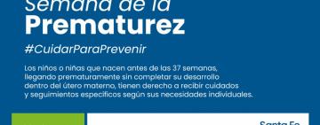 LA PROVINCIA ADHIERE A LA SEMANA DE LA PREMATUREZ