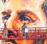Se inaugura el mayor mural en homenaje a Lionel Messi