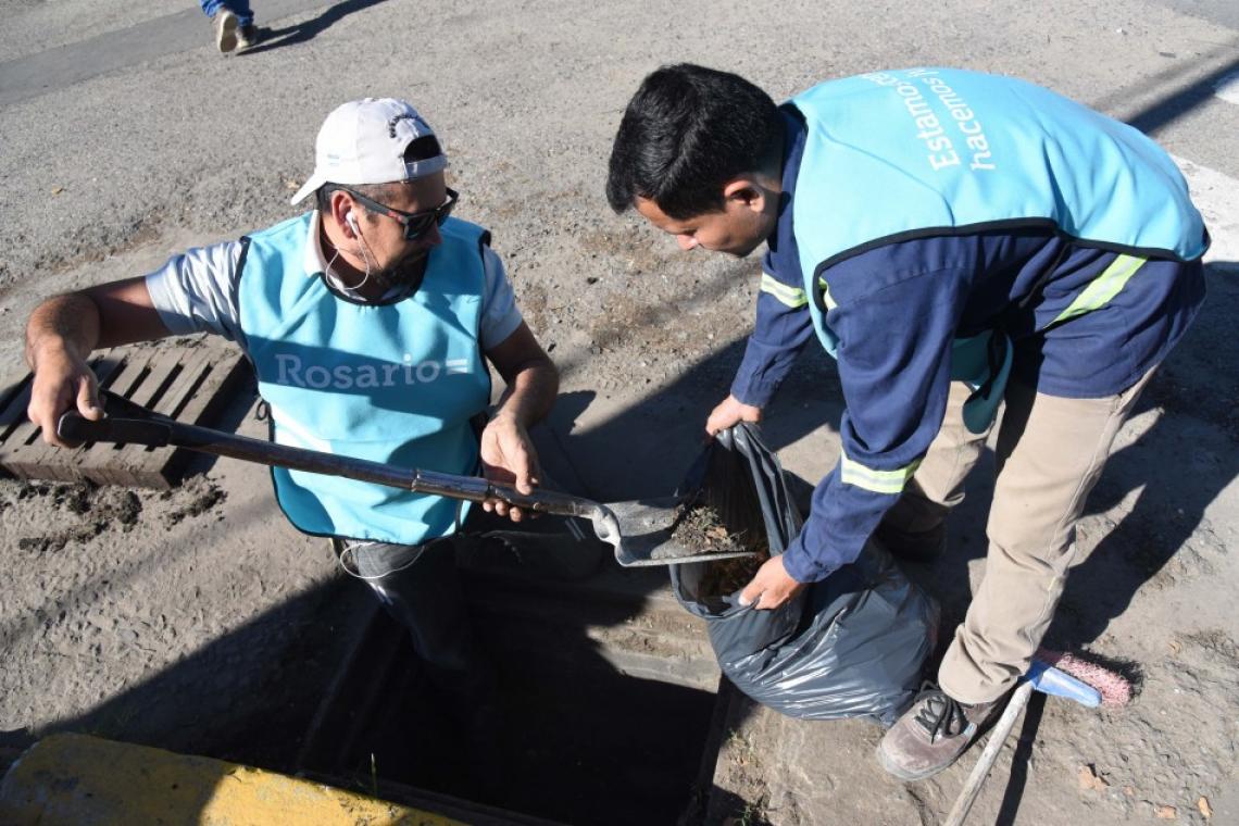 Operativo especial por tormentas: el municipio refuerza tareas de prevención