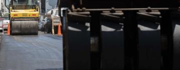 Avanzan tres grandes obras de pavimento definitivo en distintos barrios de la ciudad