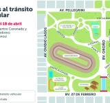 Juegos Suramericanos: comienza la interrupción de tránsito progresiva en el parque de la Independencia