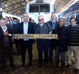 El intendente Javkin saludó la vuelta del tren Rosario-Cañada de Gómez