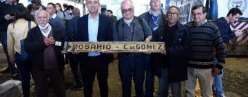 El intendente Javkin saludó la vuelta del tren Rosario-Cañada de Gómez