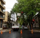 El Municipio comenzó la instalación de luminarias led en barrio Agote