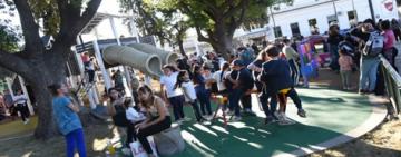 El Parque Mitre de barrio Belgrano estrenó un gran juego y sumó destacadas mejoras