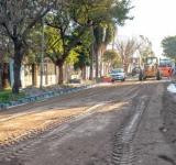 Avanza a buen ritmo la obra de pavimentación definitiva en un sector de barrio Empalme Graneros