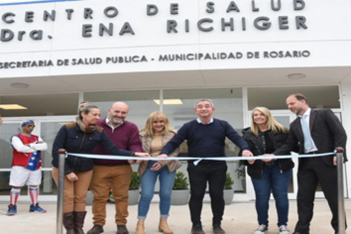 Junto a vecinas y vecinos, el municipio inauguró moderno centro de salud en barrio Olímpico