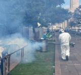 El Municipio intensifica los operativos de fumigación de espacios verdes
