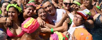Récord histórico: más de 1.800 personas participaron del tradicional encuentro de acuagym en Saladillo