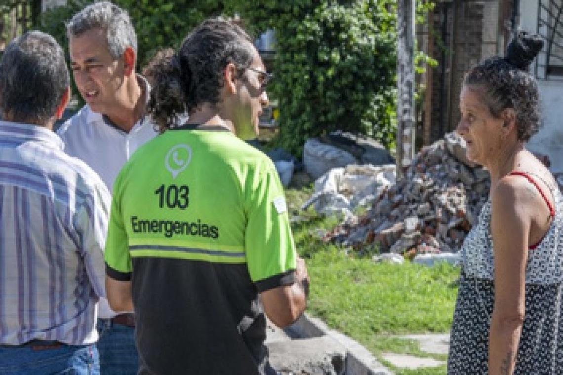 Dengue: Javkin supervisó un nuevo operativo casa por casa en Empalme Graneros