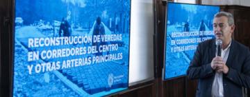 El intendente Javkin presentó un plan intensivo de reparación de veredas en toda la ciudad