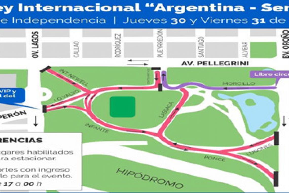 Disponen un operativo de control especial por el partido de vóley de la Selección