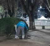 Luego de los festejos, el municipio efectuó un operativo de limpieza en un amplio sector de la costa central