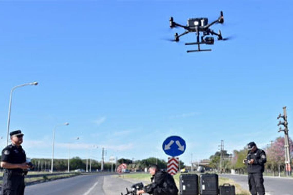 La Provincia ya utiliza drones para controlar la avenida Circunvalación en Rosario