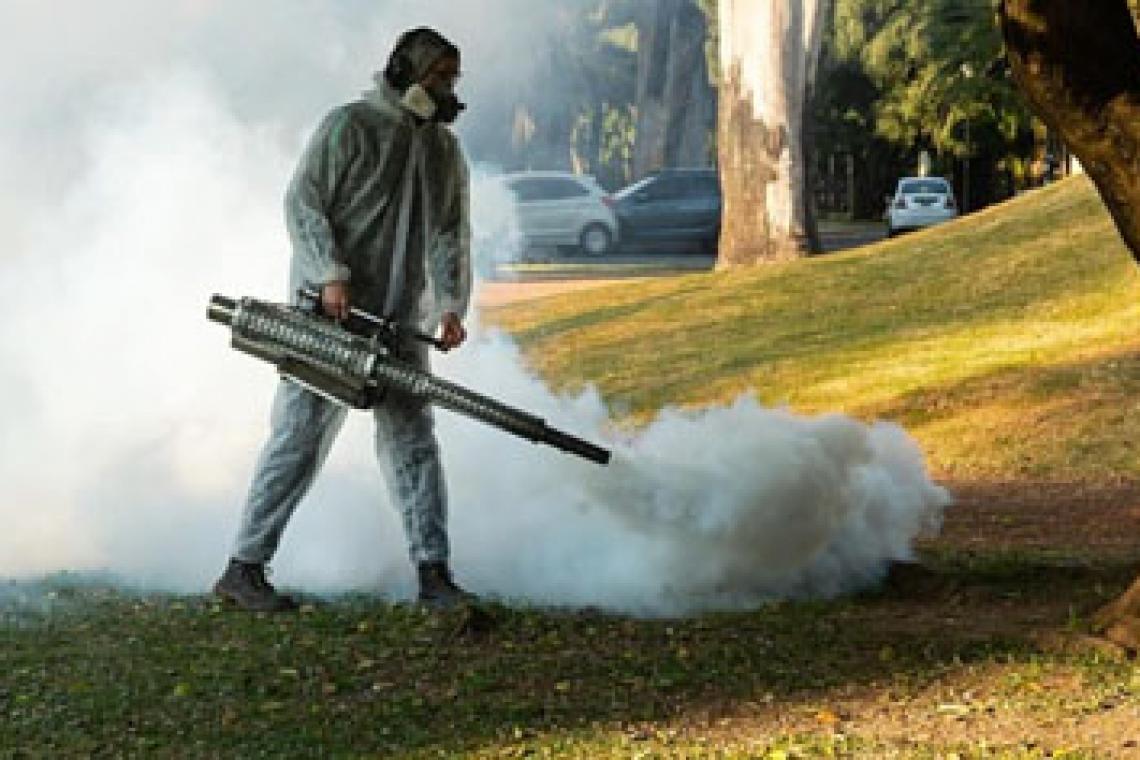 Continúan los operativos de fumigación en espacios verdes