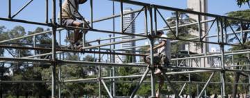 40° Encuentro y Fiesta Nacional de las Colectividades: comenzó el armado de carpas y stands