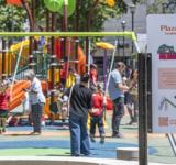 La Municipalidad renovó de manera integral la plaza Santa Rosa y sumó un nuevo espacio de juegos
