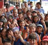 Javkin inauguró la temporada de verano 2024/2025 con los polideportivos municipales renovados