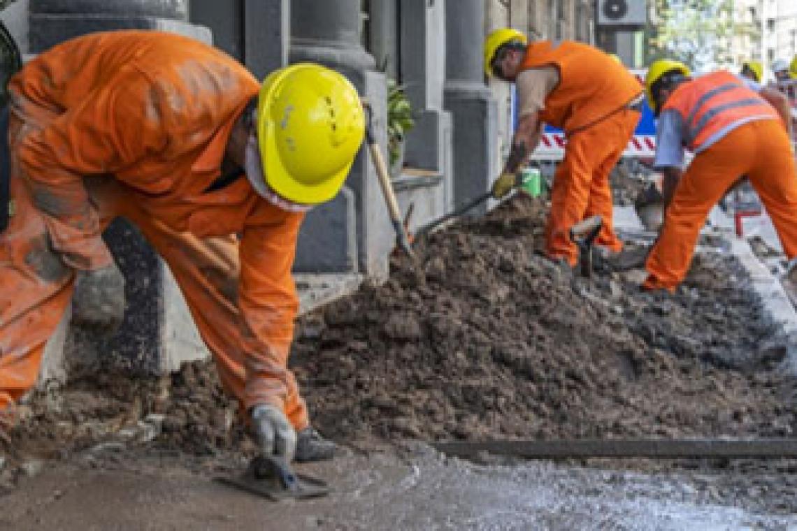 Se puso en marcha el plan de veredas con 25 cuadrillas trabajando en simultáneo