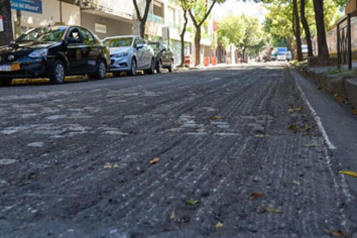 Plan de Calles: comenzó la reconstrucción de calle Dorrego
