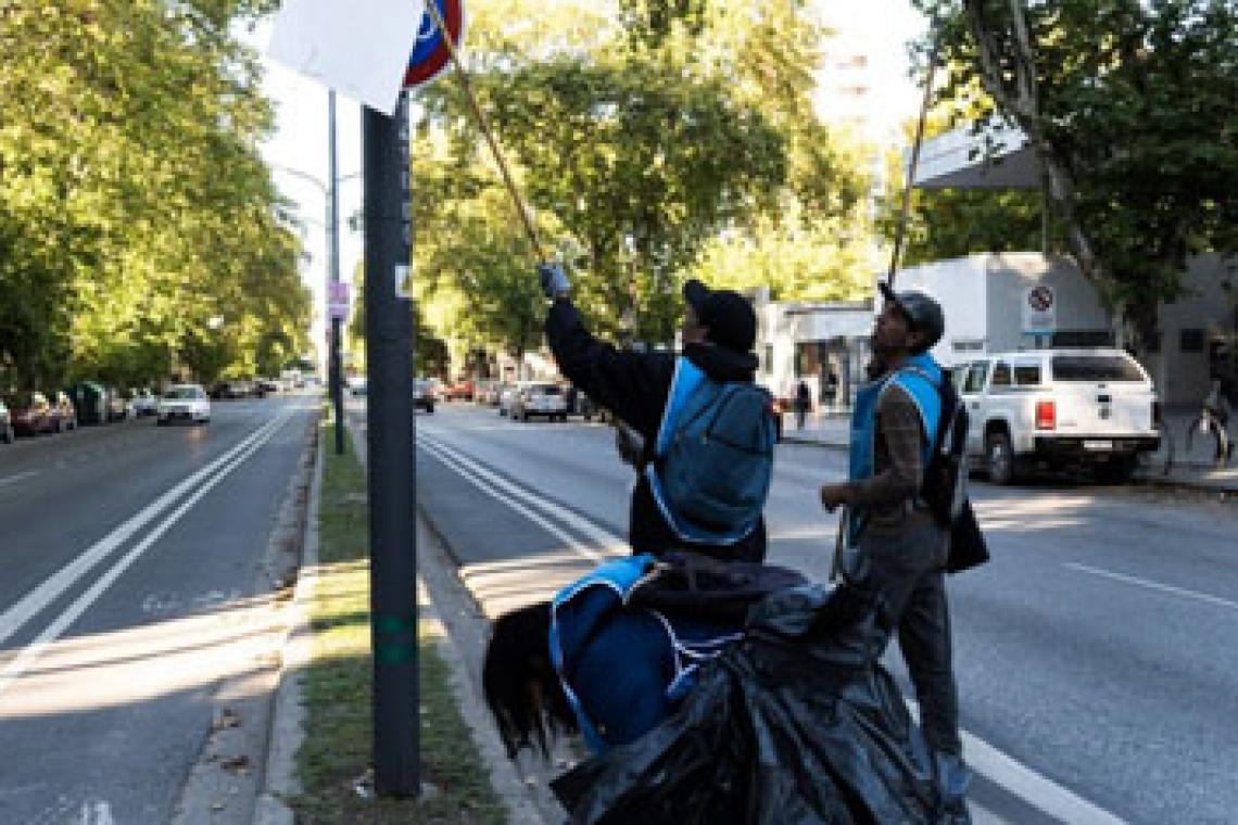El municipio puso en marcha el operativo de limpieza post elecciones