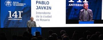Javkin en la Bolsa de Comercio: «Rosario se prepara para ser la capital del interior productivo de la Argentina»
