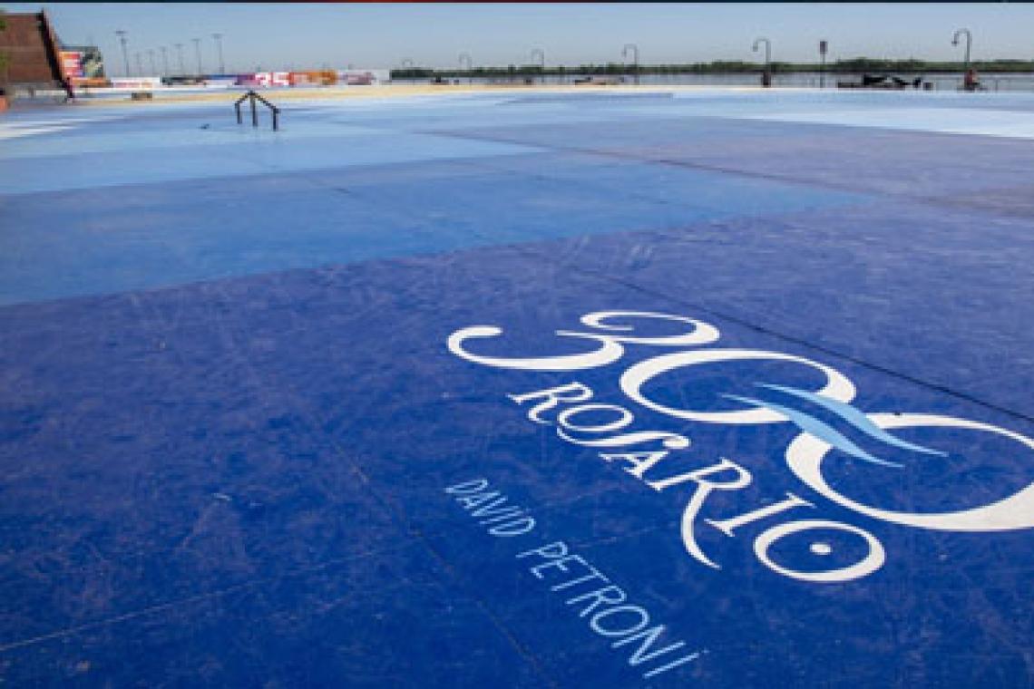 Se presentó Luz y Trama, una gran intervención artística en el playón del Parque de España por el Tricentenario