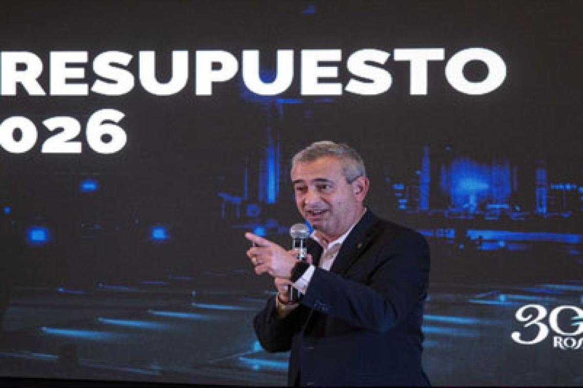 Javkin presentó el Presupuesto 2026: el quinto consecutivo con superávit y con récord de inversión en obras