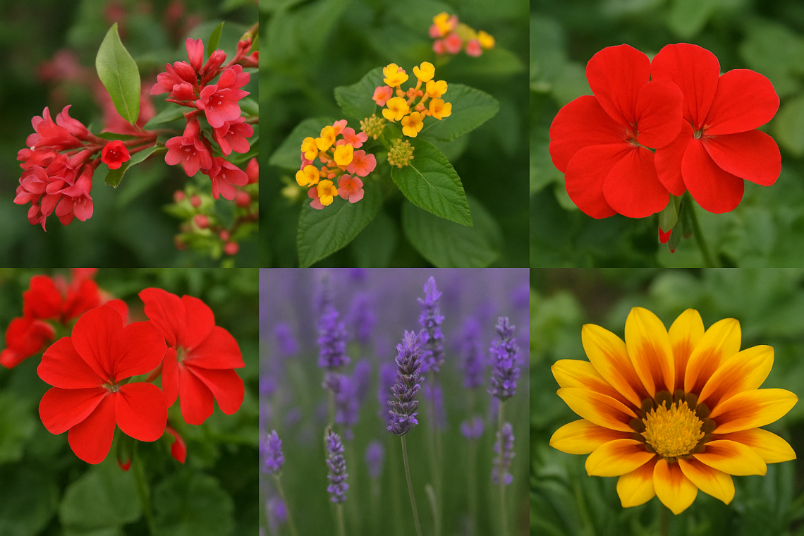 Flores que llenan de color los jardines de Rosario casi todo el año