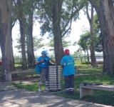 Año Nuevo: cuadrillas del Municipio realizaron un intenso operativo de higiene urbana