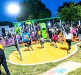 Quedó habilitada la renovación integral de la plaza Eva Perón en el distrito Sur