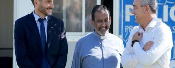 Pullaro recorrió mejoras en la escuela de la Hermana Jordán en Empalme Graneros y anunció obras de urbanización