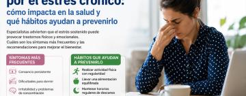 Crece la preocupación por el estrés crónico: cómo impacta en la salud y qué hábitos ayudan a prevenirlo