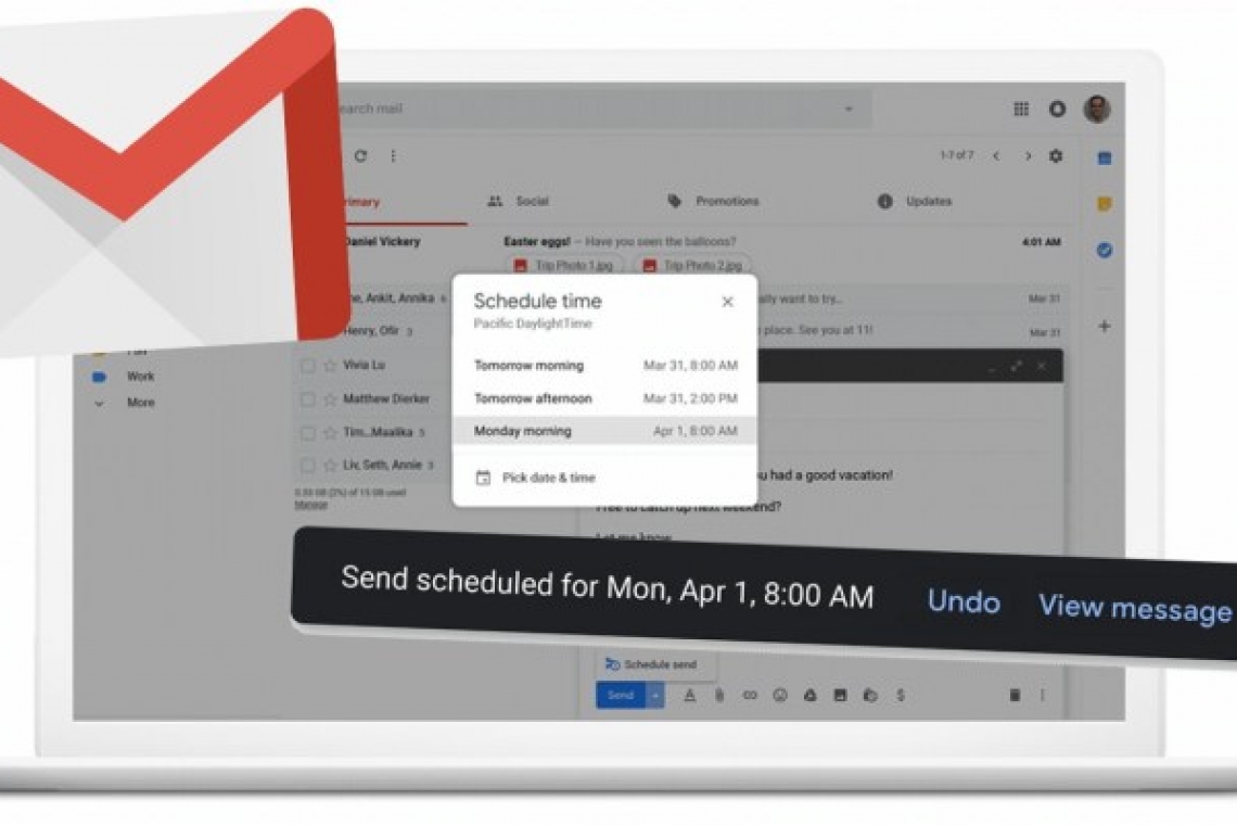 Gmail permitirá programar el horario de envío de un mail y redactarlos “automáticamente” gracias a Smart Compose