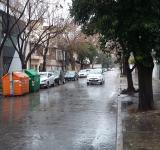 Día de lluvia y alertas meteorológicos