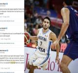 La Selección Argentina de básquet en semifinales.