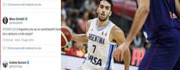 La Selección Argentina de básquet en semifinales.