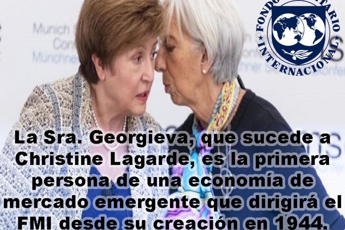 El Directorio Ejecutivo del FMI selecciona a Kristalina Georgieva como Directora Gerente