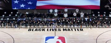 Volvió la NBA: homenajes, reclamos y público virtual
