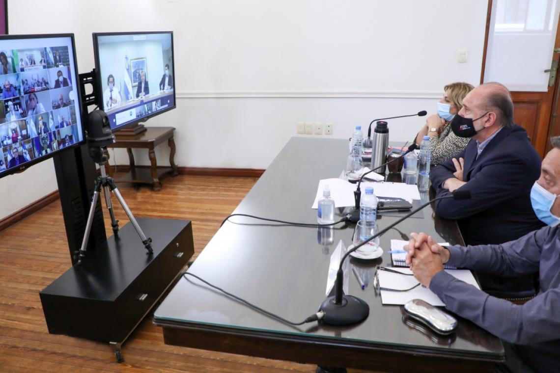 COVID–19: PEROTTI SE REUNIÓ CON ALBERTO FERNÁNDEZ PARA ABORDAR ACCIONES CONJUNTAS FRENTE AL AUMENTO DE CASOS
