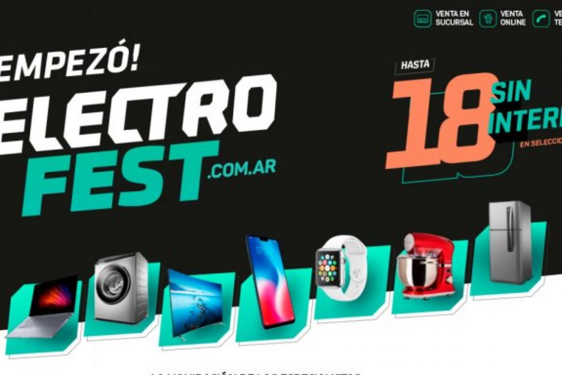 Comienza el Electro Fest, con descuentos del 35% y 18 cuotas
