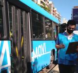 Plaza Sarmiento: La Municipalidad controla que se respete la ventilación cruzada en los colectivos