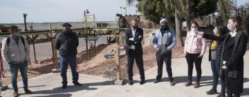 La Municipalidad culminó las obras de la bajada al río Paraná por calle Génova