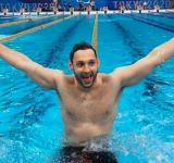 Pipo Carlomagno ganó una medalla de plata en natación en los Juegos Paralímpicos